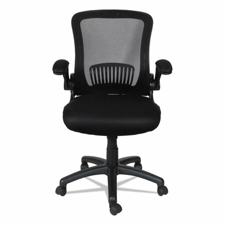 FINE-LINE ALE Swivel & Tilt Mid-Back Mesh Chair with Flip Back Arms Black FI2659354